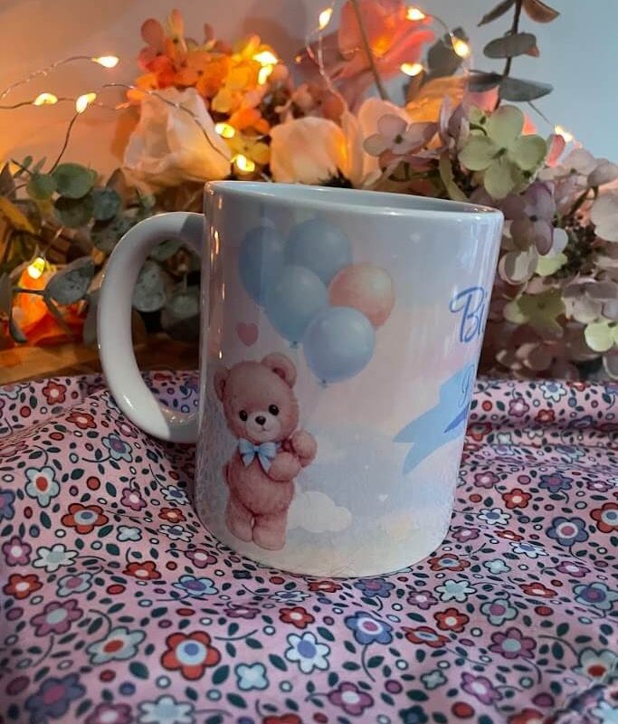 Mugs ourson et ballons
