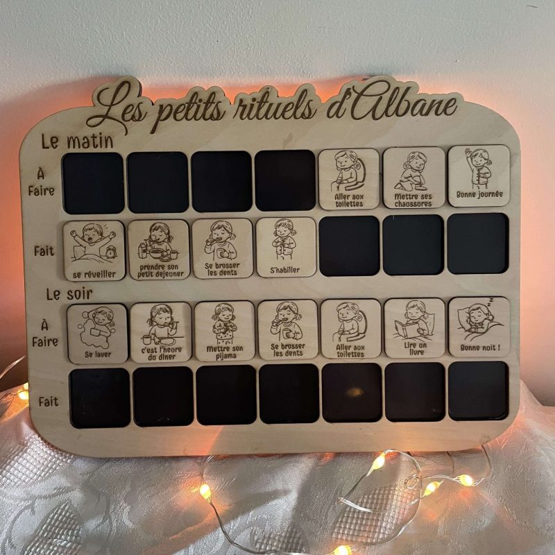 Plaque rituel petite fille